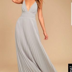 Lulus grey bridesmaid dress